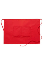 Cardi / DayStar Red Half Bistro Apron (2 Pockets)