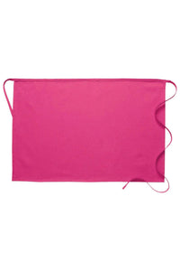 Cardi / DayStar Hot Pink Half Bistro Apron (No Pockets)