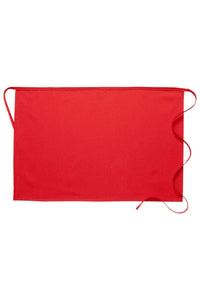 Cardi / DayStar Red Half Bistro Apron (No Pockets)