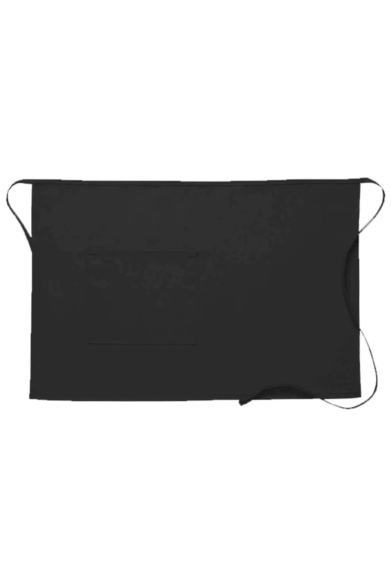 Cardi / DayStar Black Half Bistro Apron (1 Pocket)