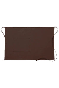 Cardi / DayStar Brown Half Bistro Apron (1 Pocket)