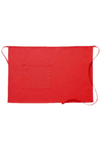 Cardi / DayStar Red Half Bistro Apron (1 Pocket)