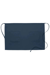 Cardi / DayStar Navy Half Bistro Apron (2 Patch Pockets)