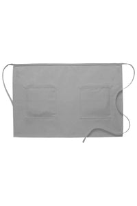 Cardi / DayStar Silver Half Bistro Apron (2 Patch Pockets)
