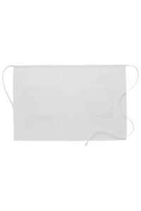 Cardi / DayStar White Half Bistro Apron (2 Patch Pockets)
