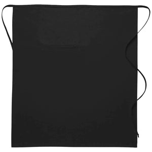Cardi / DayStar Black Full Bistro Apron (1 Inset Pocket)