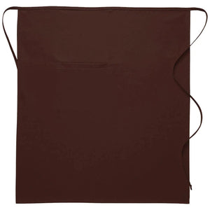 Cardi / DayStar Brown Full Bistro Apron (1 Inset Pocket)