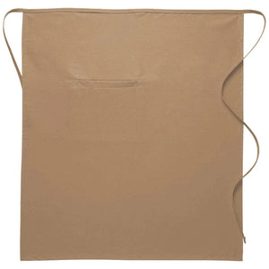 Cardi / DayStar Khaki Full Bistro Apron (1 Inset Pocket)