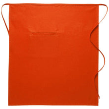 Cardi / DayStar Orange Full Bistro Apron (1 Inset Pocket)