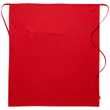 Cardi / DayStar Red Full Bistro Apron (1 Inset Pocket)