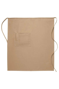 Cardi / DayStar Khaki Full Bistro Apron (1 Pocket)