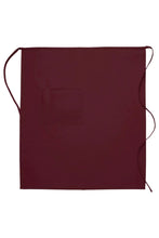 Cardi / DayStar Maroon Full Bistro Apron (1 Pocket)