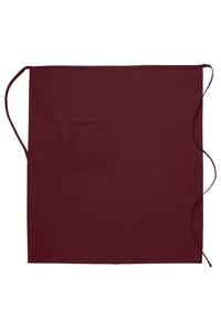 Cardi / DayStar Maroon Full Bistro Apron (1 Pocket)