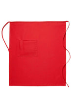 Cardi / DayStar Red Full Bistro Apron (1 Pocket)
