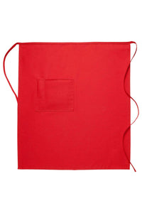 Cardi / DayStar Red Full Bistro Apron (1 Pocket)