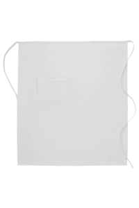 Cardi / DayStar White Full Bistro Apron (1 Pocket)