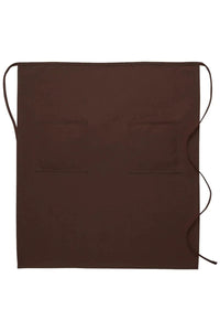 Cardi / DayStar Brown Full Bistro Apron (2 Pockets)