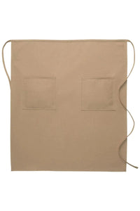 Cardi / DayStar Khaki Full Bistro Apron (2 Pockets)