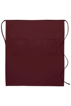 Cardi / DayStar Maroon Full Bistro Apron (2 Pockets)