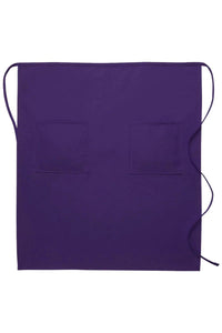 Cardi / DayStar Purple Full Bistro Apron (2 Pockets)