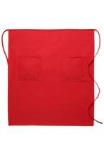 Cardi / DayStar Red Full Bistro Apron (2 Pockets)