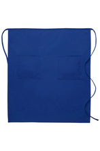 Cardi / DayStar Royal Blue Full Bistro Apron (2 Pockets)