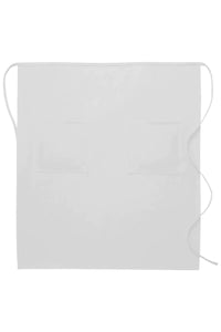 Cardi / DayStar White Full Bistro Apron (2 Pockets)