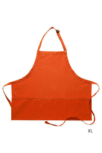 Cardi / DayStar Orange Deluxe Bib XL Adjustable Apron (3 Pockets)