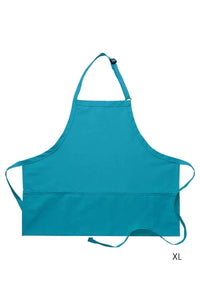 Cardi / DayStar Turquoise Deluxe Bib XL Adjustable Apron (3 Pockets)