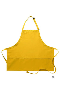 Cardi / DayStar Yellow Deluxe Bib XL Adjustable Apron (3 Pockets)