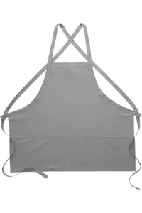 Cardi / DayStar Silver Deluxe Criss Cross Bib Apron (3 Pockets)