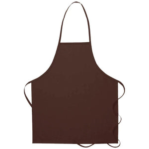 Cardi / DayStar Brown Deluxe Bib Apron (No Pocket)