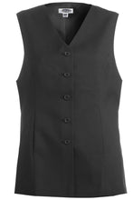 Edwards XS Ladies' Black Essential Polyester Vest (6 Buttons)