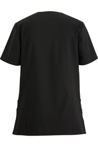 Edwards Ladies' Black Power Stretch Mock Wrap Tunic