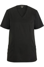 Edwards XXS Ladies' Black Power Stretch Mock Wrap Tunic