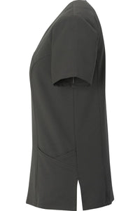 Edwards Ladies' Steel Grey Power Stretch Mock Wrap Tunic