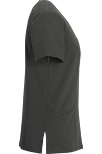Edwards Ladies' Steel Grey Power Stretch Mock Wrap Tunic