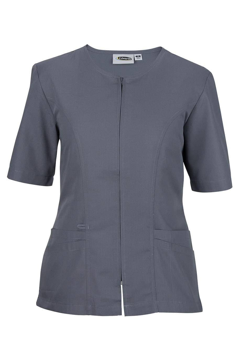 Edwards XXS Pewter Housekeeping Zip Tunic