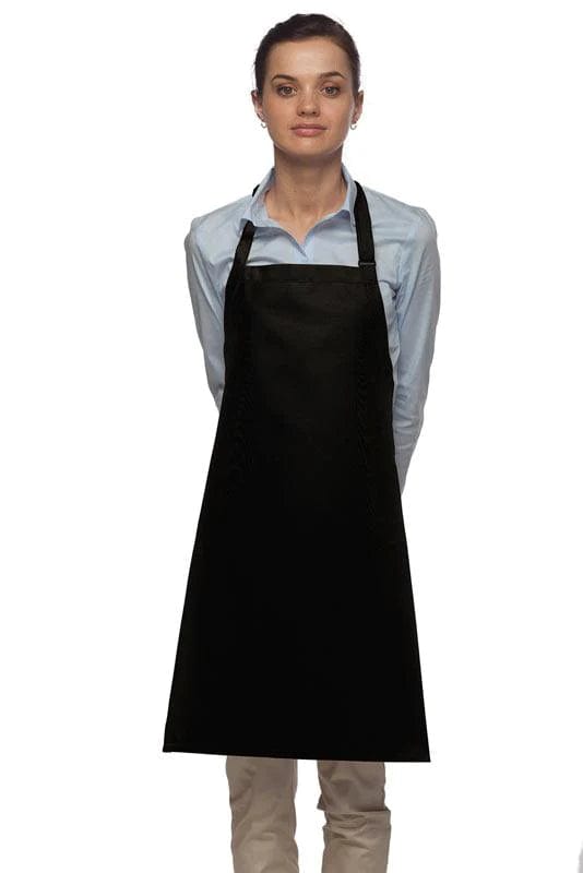 Cardi / DayStar Black Deluxe Bib Adjustable Apron (No Pockets)