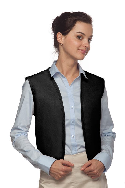 Cardi / DayStar Black No Pocket Unisex Vest with No Buttons