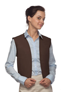 Cardi / DayStar Brown No Pocket Unisex Vest with No Buttons