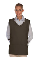 Cardi / DayStar Charcoal Squared V-Neck Cobbler Apron (2 Pockets)