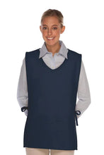 Cardi / DayStar Navy Squared V-Neck Cobbler Apron (2 Pockets)