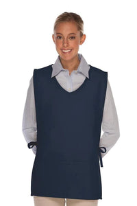 Cardi / DayStar Navy Squared V-Neck Cobbler Apron (2 Pockets)