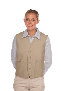 DayStar Khaki 4-Button Unisex Vest with 2 Pockets