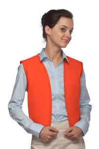 Cardi / DayStar Orange No Pocket Unisex Vest with No Buttons