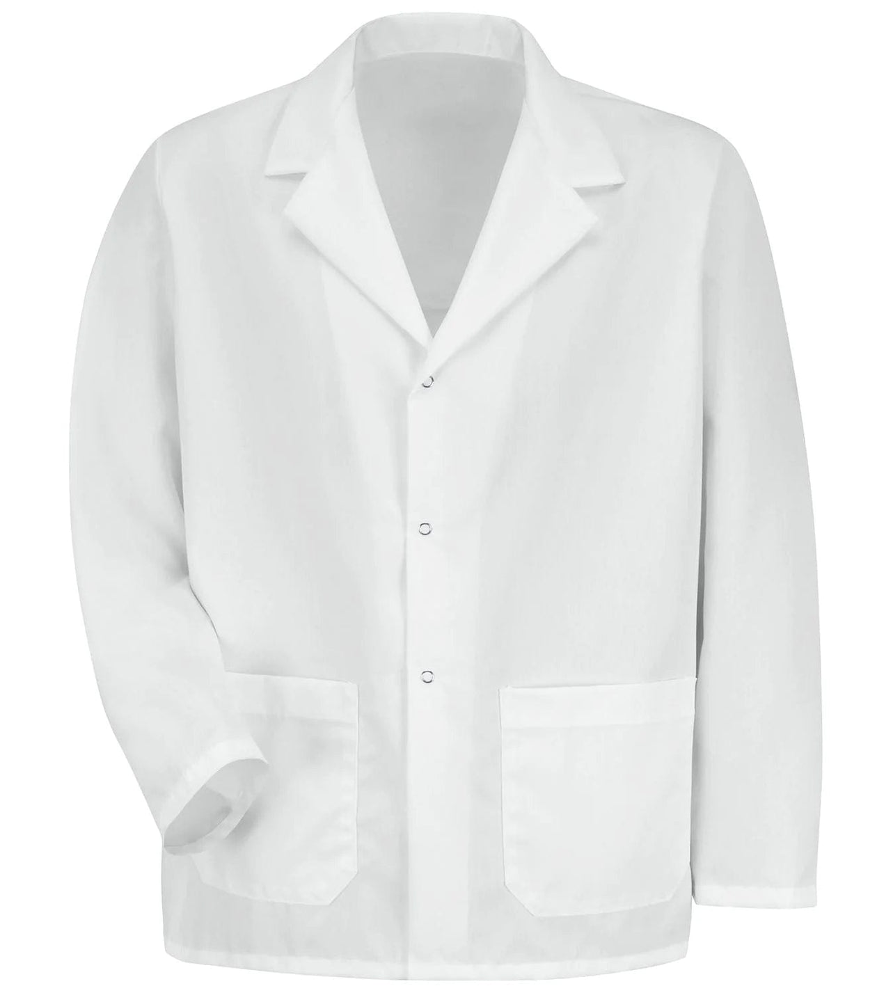 Red Kap Men's White Specialized Lapel Counter Coat