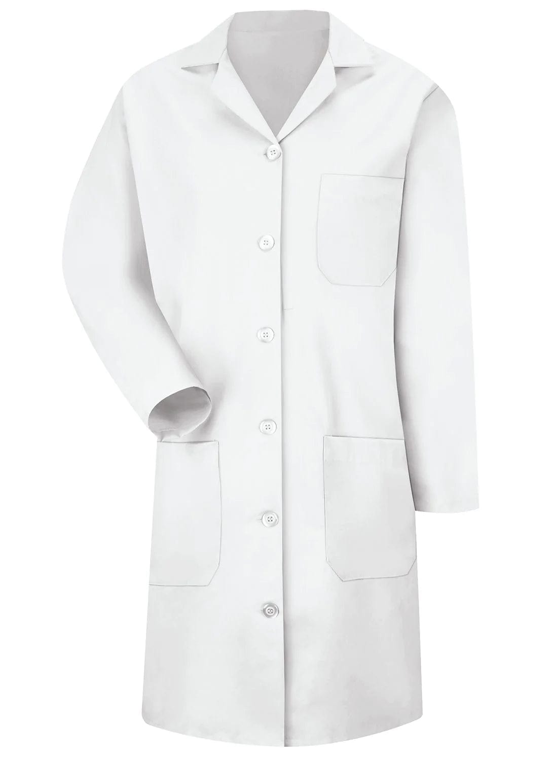 Red Kap Women's White 6-Button Front Lab Coat