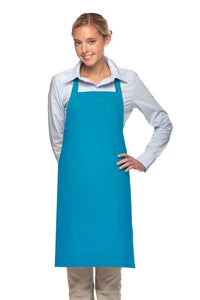 Cardi / DayStar Turquoise Deluxe Bib Adjustable Apron (2 Patch Pockets)