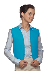 Cardi / DayStar Turquoise No Pocket Unisex Vest with No Buttons